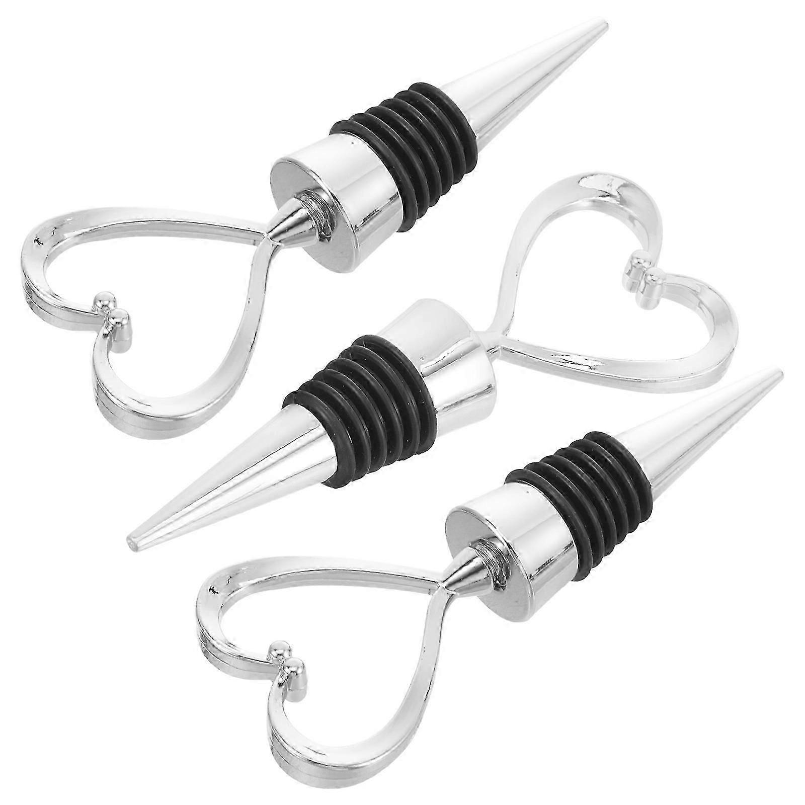 Heart Metal Plug for Party Use 3Pcs