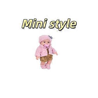 Bambola reborn realistica da 30 cm con cappellino e ciuccio, in morbido vinile, ideale come regalo di compleanno.