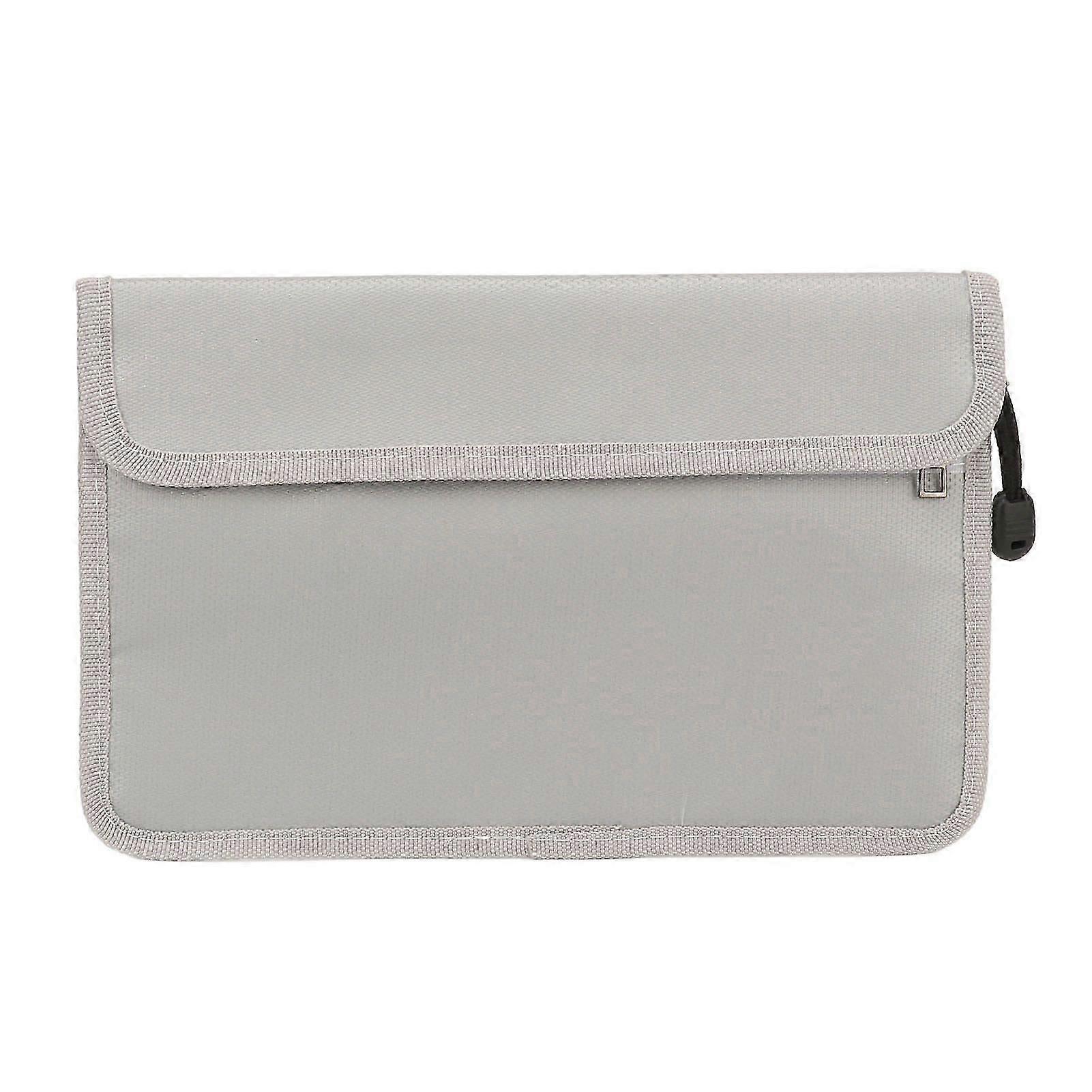 Fireproof Document Bag High Temperature Resistant File Safe Pouch with Two Sturdy Zipper Closure