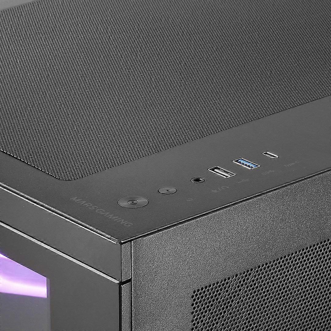Mars Gaming Mc3tcorelcdm computerbehuizing mini-tower zwart