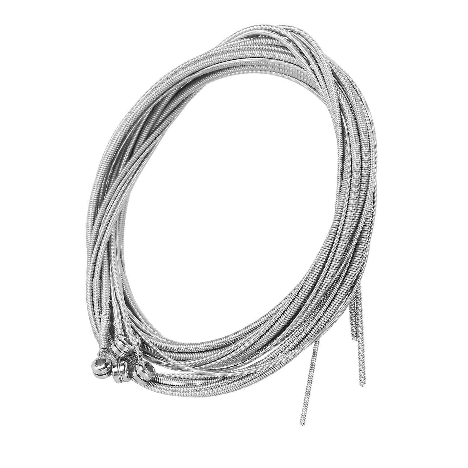 5pcs Steel Strings for 5 String Bass Guitar Replacement Guitar String (Silver)