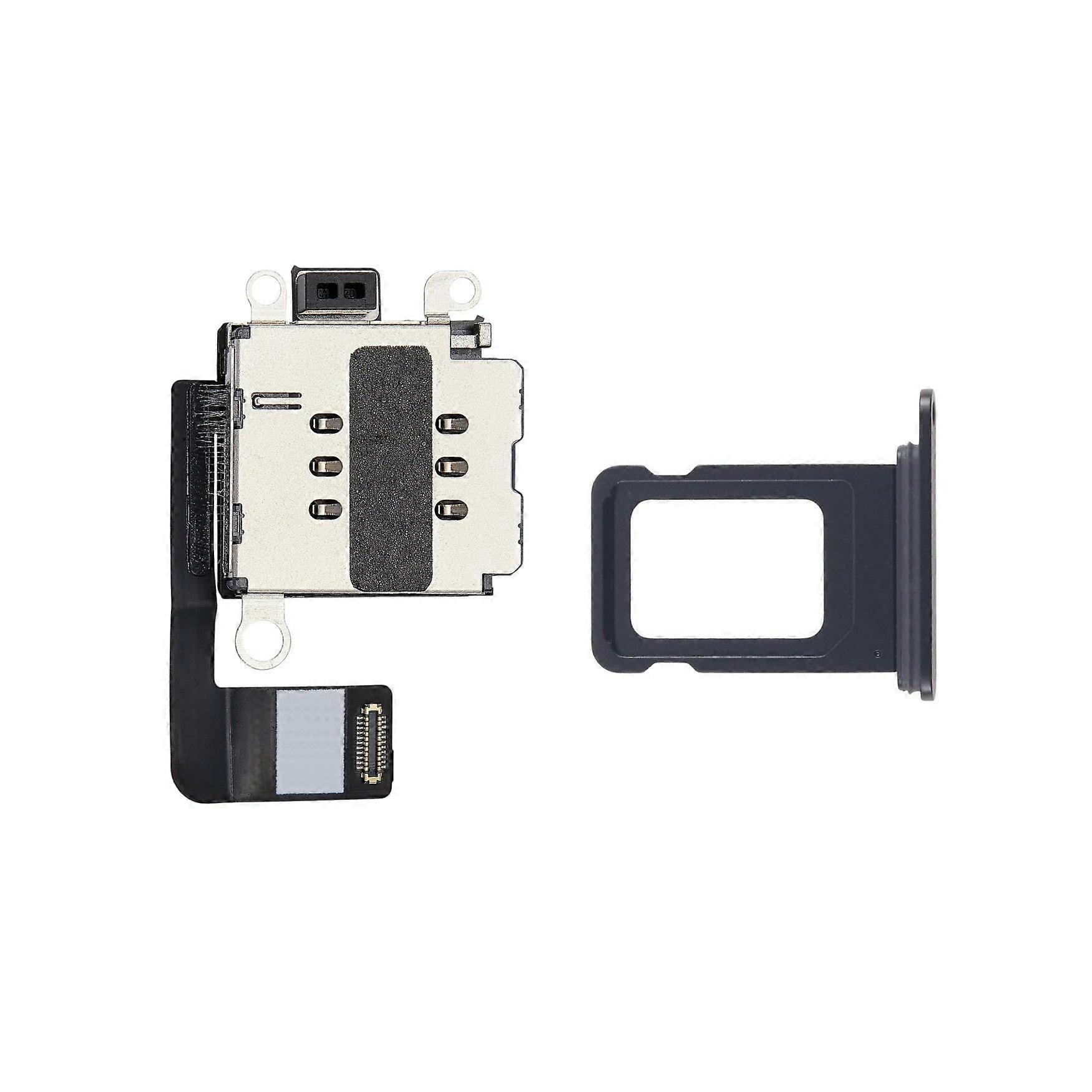 Dual Sim Reader and Sim Tray for iPhone 16e Black
