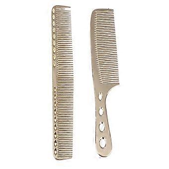 Hair Comb Stainless Steel Combs for Scalp Massage 4Pcs Grey Hairstyling Set