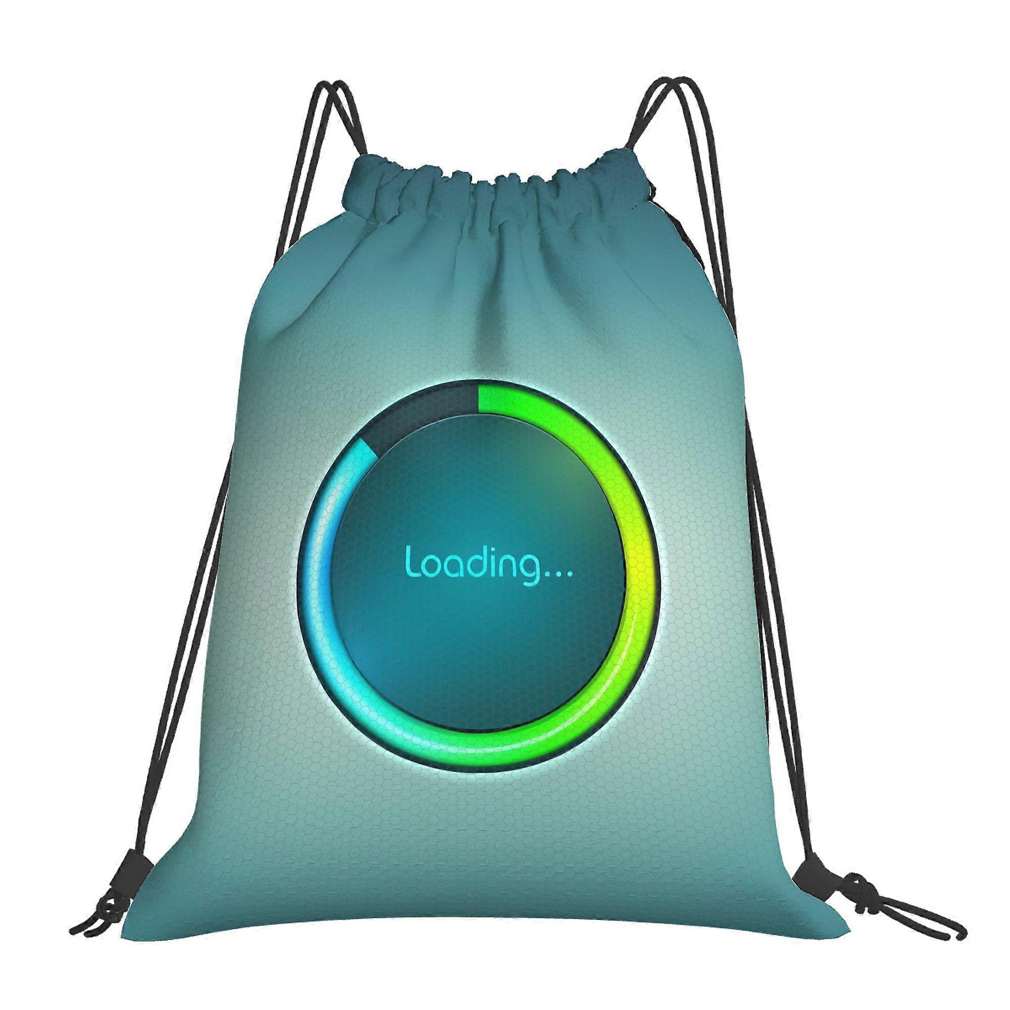 2D Flat Drawstring Bag, Drawstring Pouch, 2D Flat-Cqazw