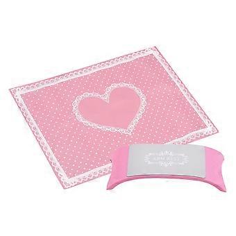 Silicone Nail Art Hand Rest Pad with Comfortable Support, Foldable Manicure Hand Pillow