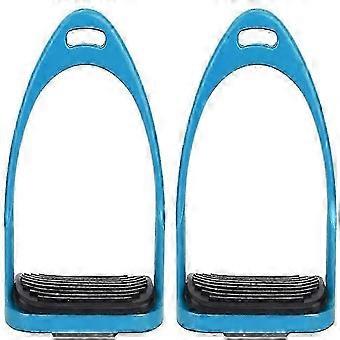 Aluminum Stirrup, Colorful Horse Riding Stirrup Anti-rust Lightweight Equestrian Stirrup blue