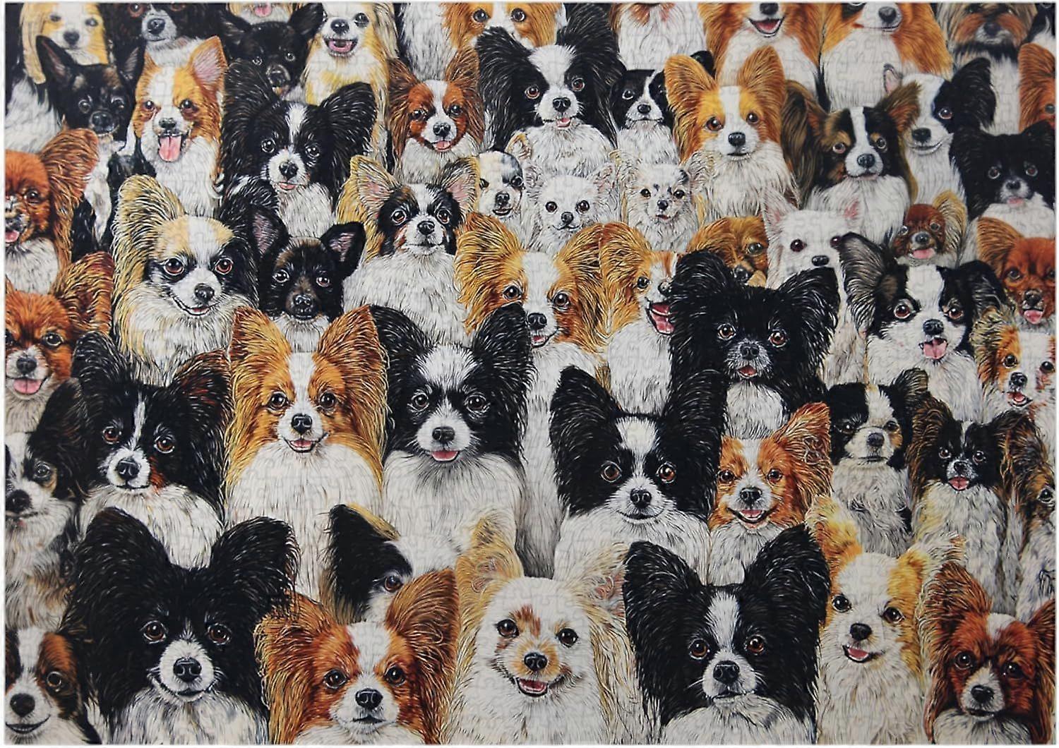 Quebra-cabeça de cães Papillon SQZ214