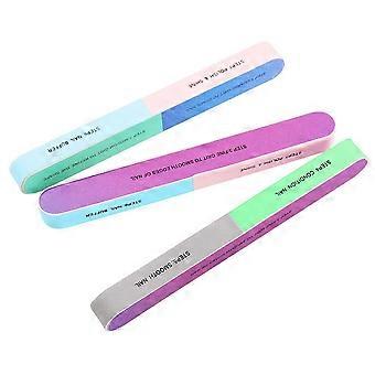 All-In-One Smooth &amp; Buff &amp; Shine, Washable and Reusable, Nail Buffering Files for Professional Results at Home