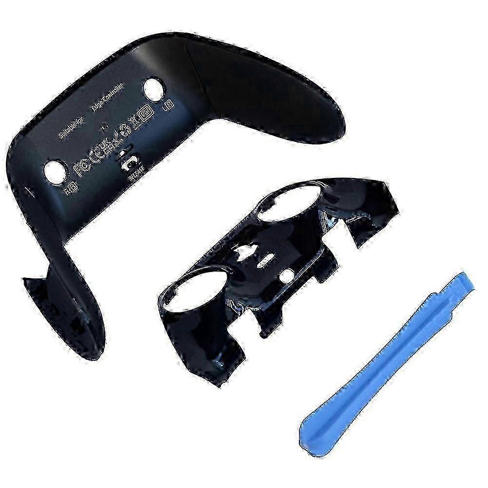 White Replacement Shell for PS5 Edge Controller with Front Back Clips and Top Bottom Decorative Trim
