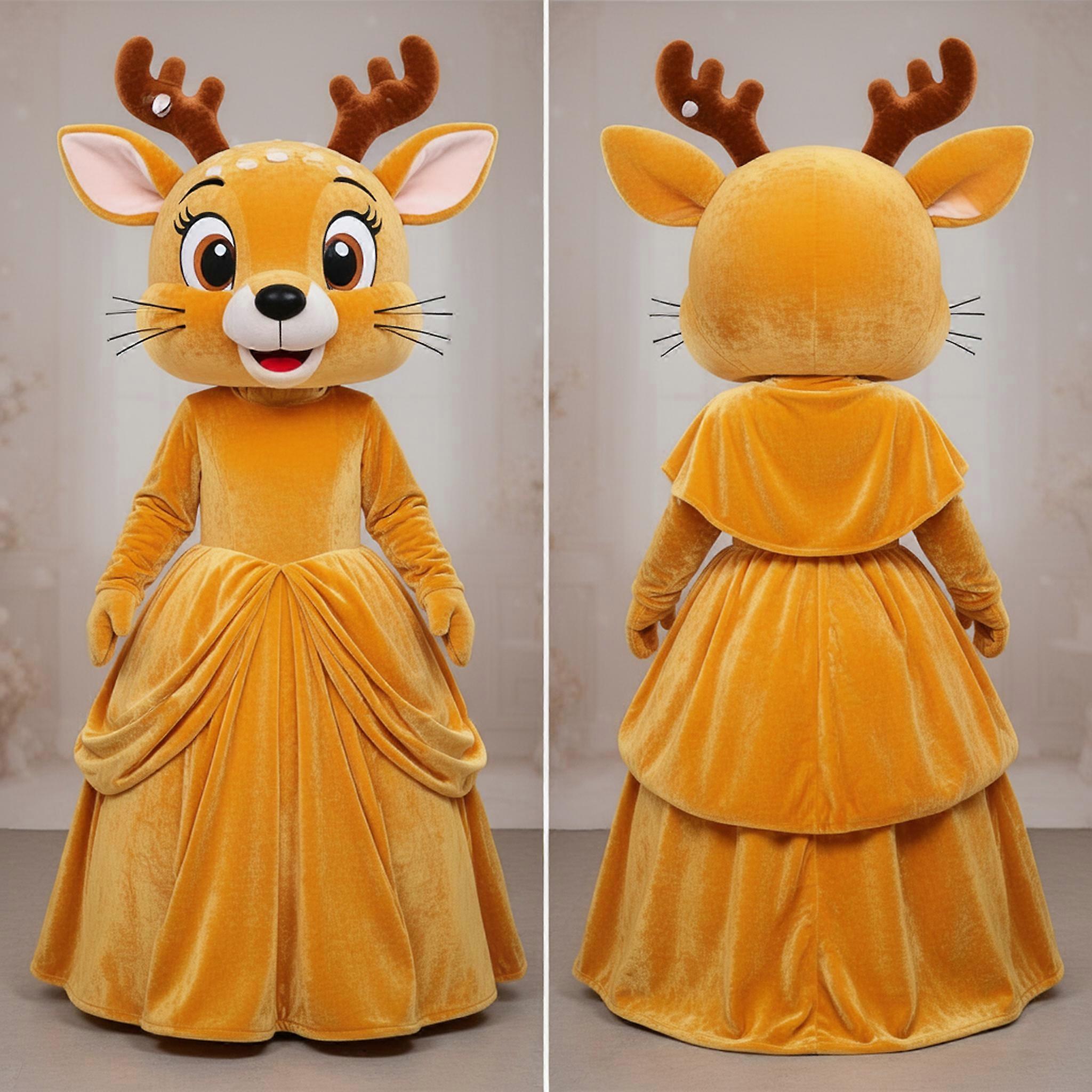 MASTICOT Golden Plush Roe Deer Mascot