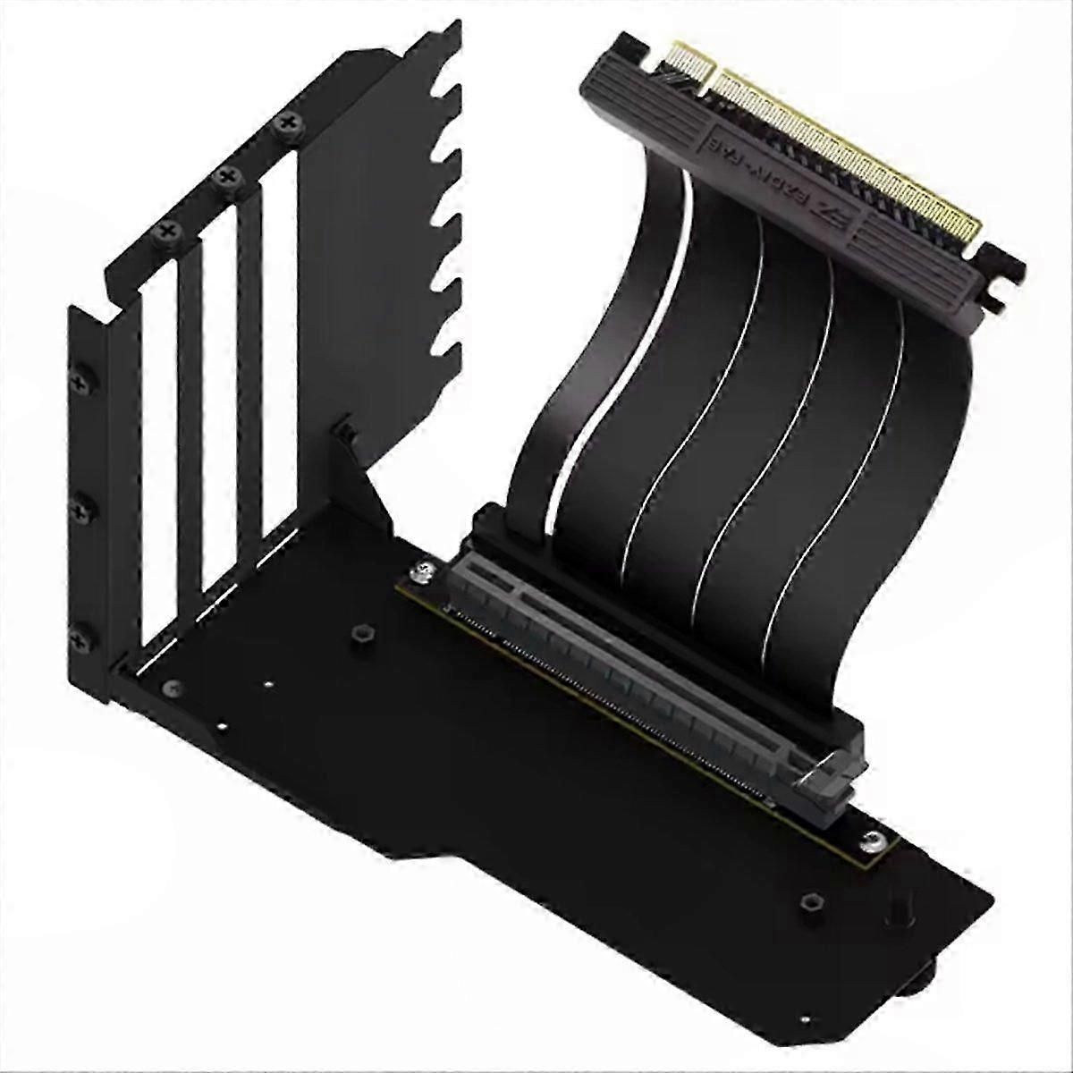Vertical Graphics Card Holder Kit with 15cm PCI-E 4.0 X16 Riser Cable, GPU Bracket & Video Card Support