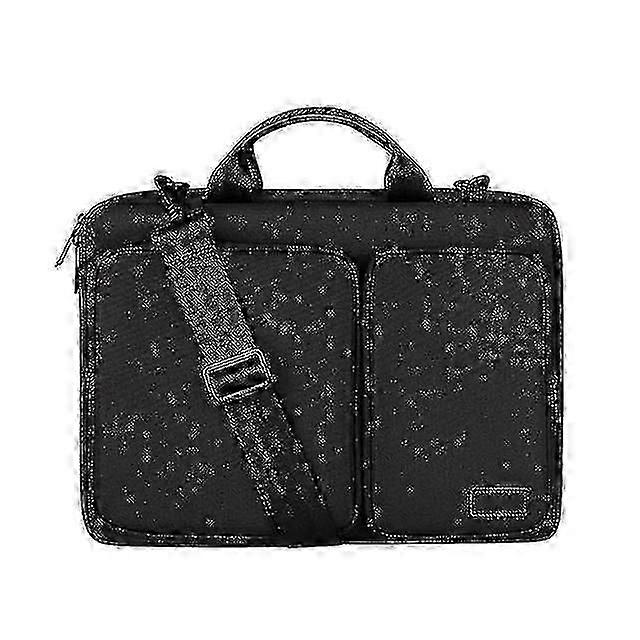 Waterproof Laptop Bag Notebook Shoulder Bag Briefcase Thick Interlayer Side Opening