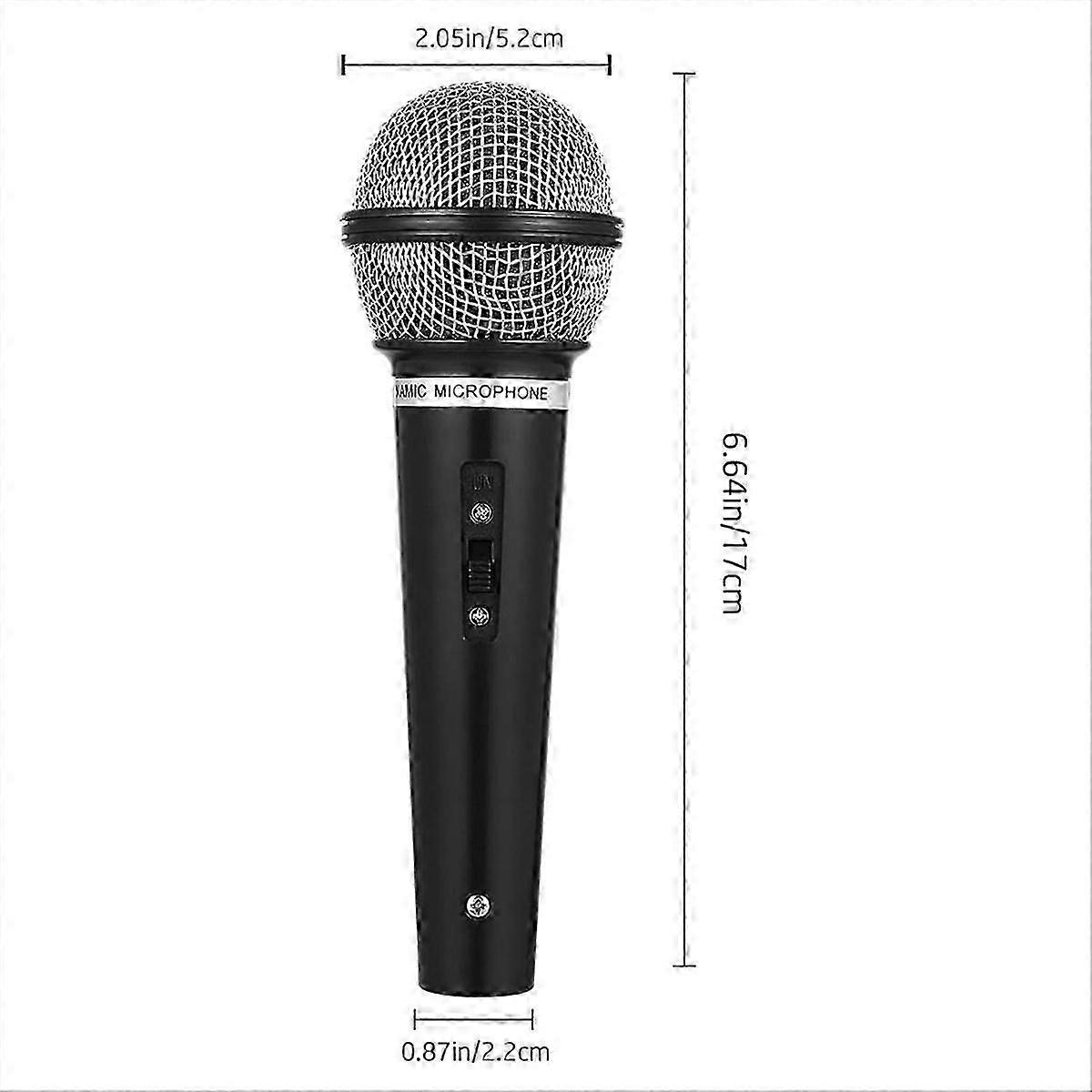 2PCS Microphone Prop, Plastic Pretend Play Microphone