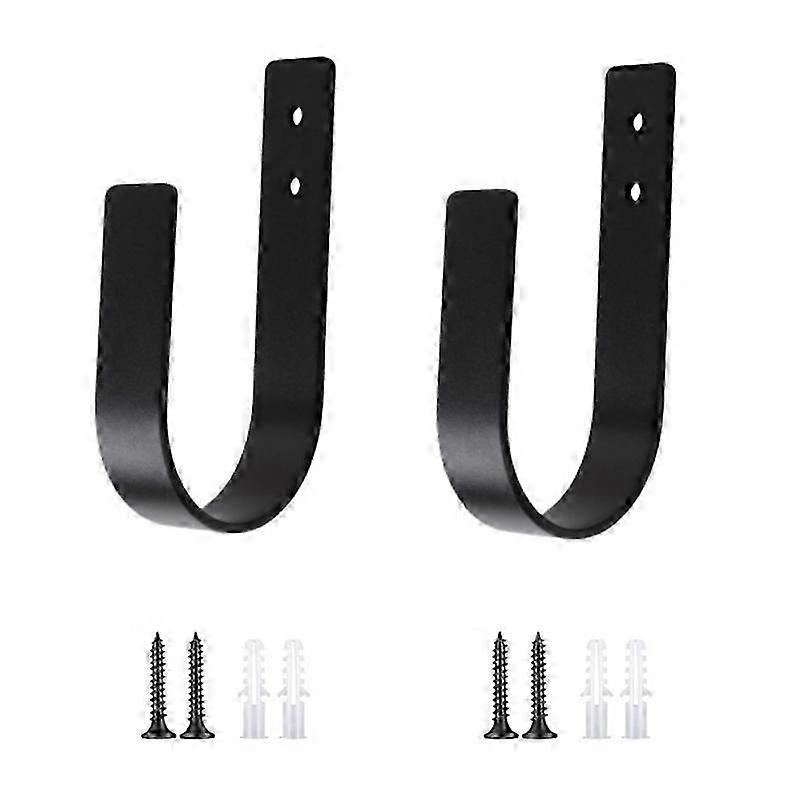 Wall Mount U Shape Curtain Holders Set