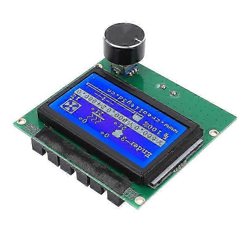 3d Printer Lcd Display Screen With Control Panel, 12864 Blue Screen For 3, 3s, 3x, 3 Pro