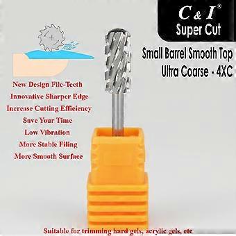Broca para Unhas Super Cut Edition com Dentes de Lima Atualizados, Cilindro Pequeno com Topo Liso, Lixa Elétrica para Máquina de Manicure, Remove Rapidamente Unhas Superduras.