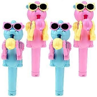 Lollipop Robot Holder Toy for Playing 4Pcs Plastic Funny Kids Accessory