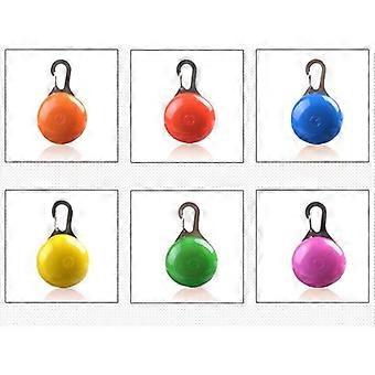 6pcs LED Pet Collar Pendant Light Flashing at Night for Dog Cat & Safety Item for Cat Dog