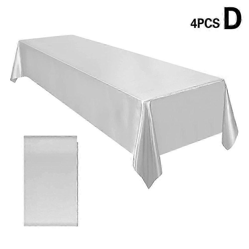 4 Pack Simple Solid Colour Tablecloths