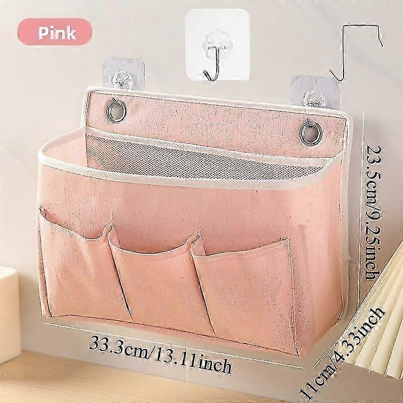 Wall-Mounted Multi-Compartment Fabric Organizer