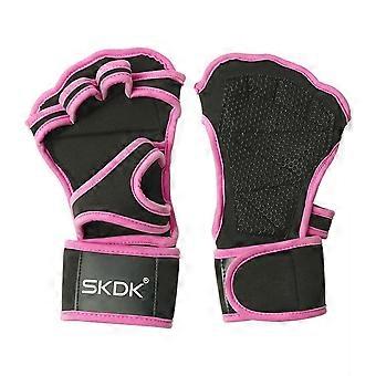 Thicken Weight Lifting Gloves Non-slip Adjustable Half Finger Workout Gloves Wear-resistant Durable Fitness Exercise Gloves
