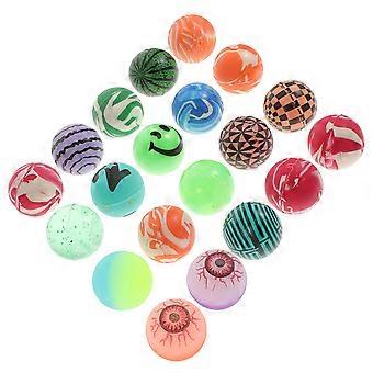 Stuiterballen, elastische ballen om mee te spelen, 20 stuks kleurrijke springballen