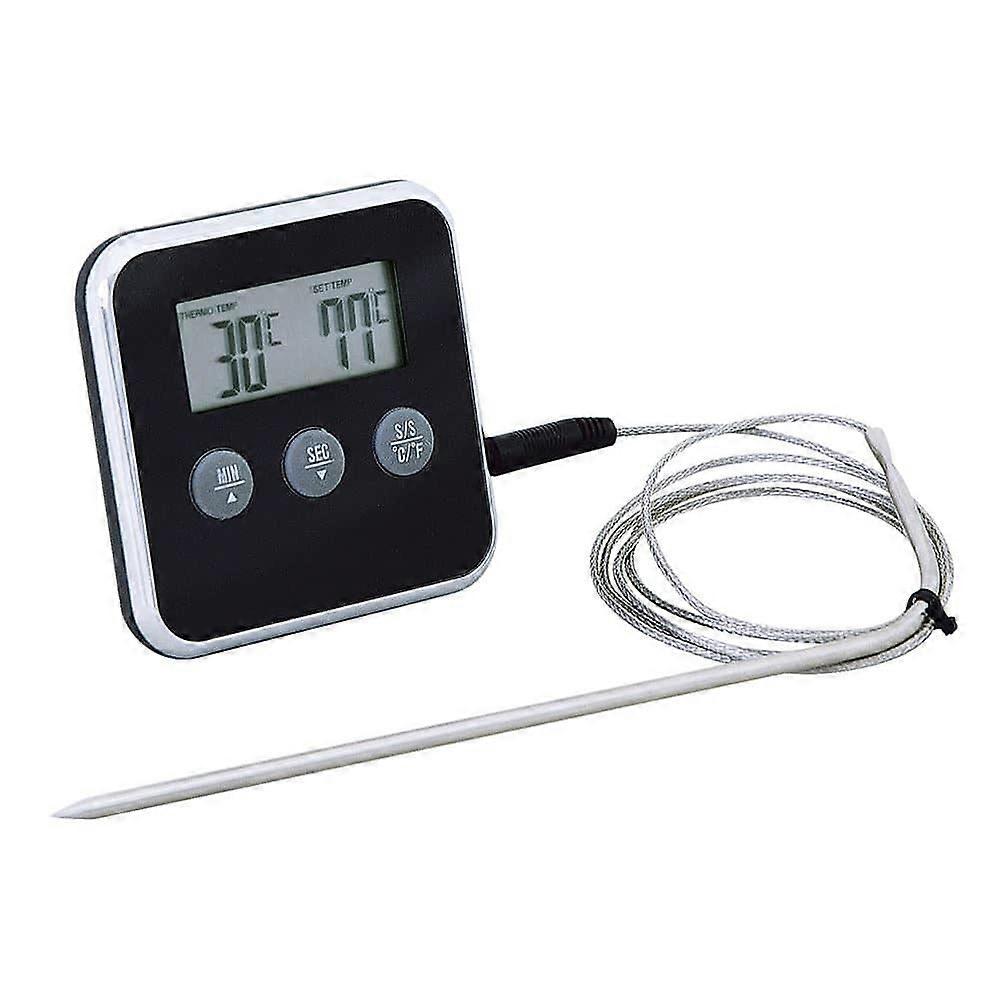 Meat Thermometer/Timer: Digital Kitchen Timer with Meat Thermometer Probe, Digital Electrical