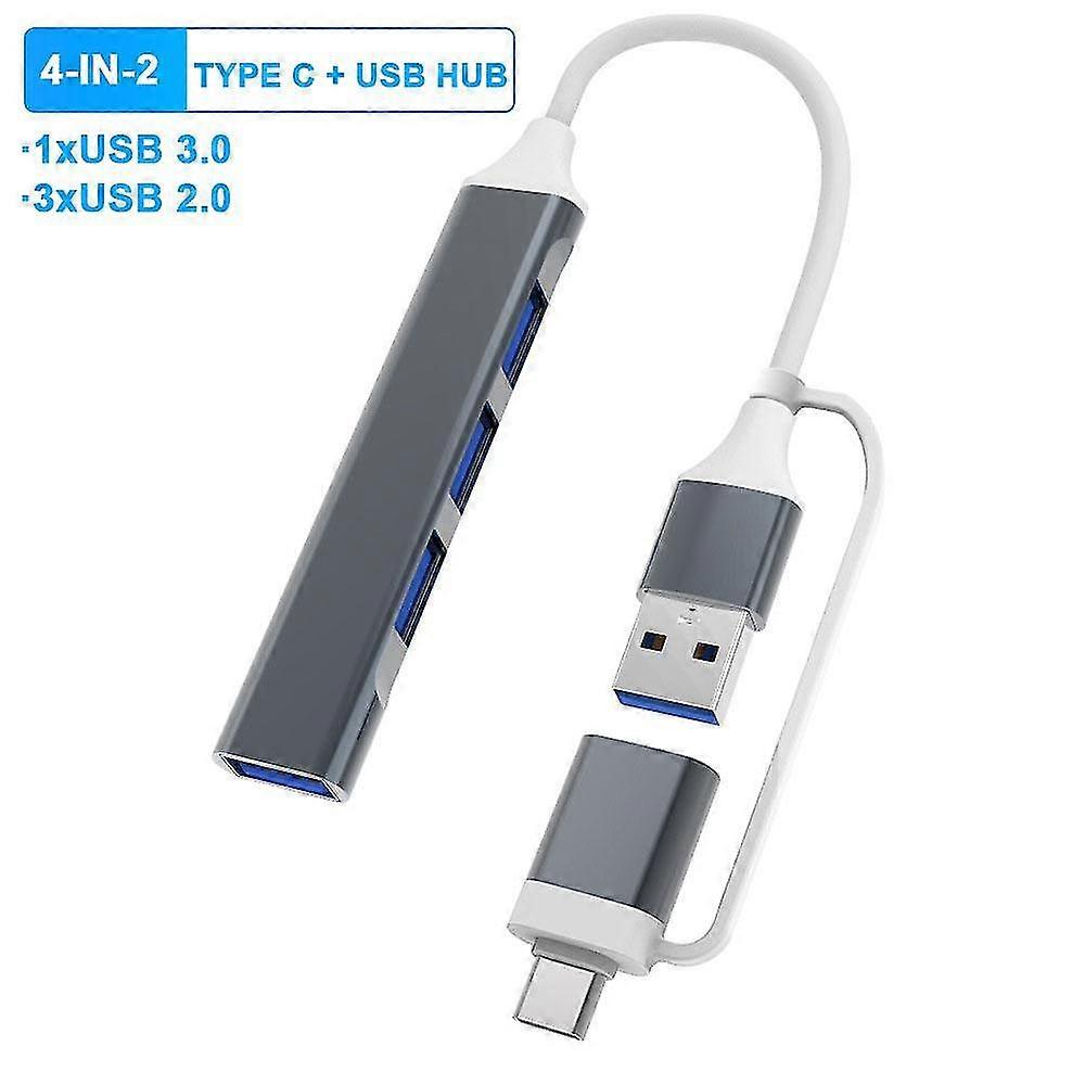 8 Port USB C Hub SD TF Audio