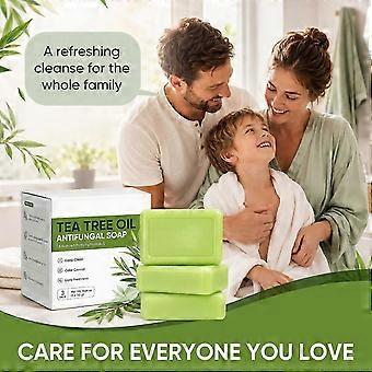 Gentle Tea Tree Oil Bath Soap Deeply Clears Pore Buildup Reduces Greasy Residue Revitalizes Dull TiredLooking Skin-jry