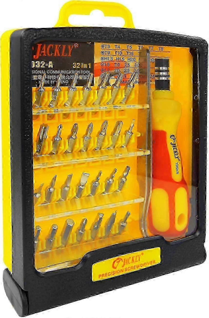 Jackly JK6032-A Set 32-in-1 diff. Bits + screwdriver, tweezers