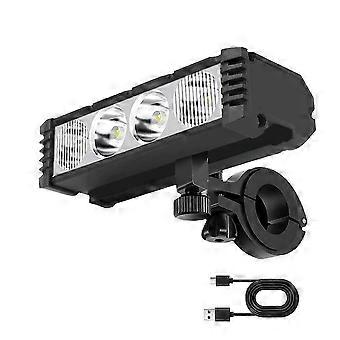 Bike Lights compatible with Night Riding, USB Rechargeable LED Bicycle Light with LCD Dispaly, Mountain Bike Headlight