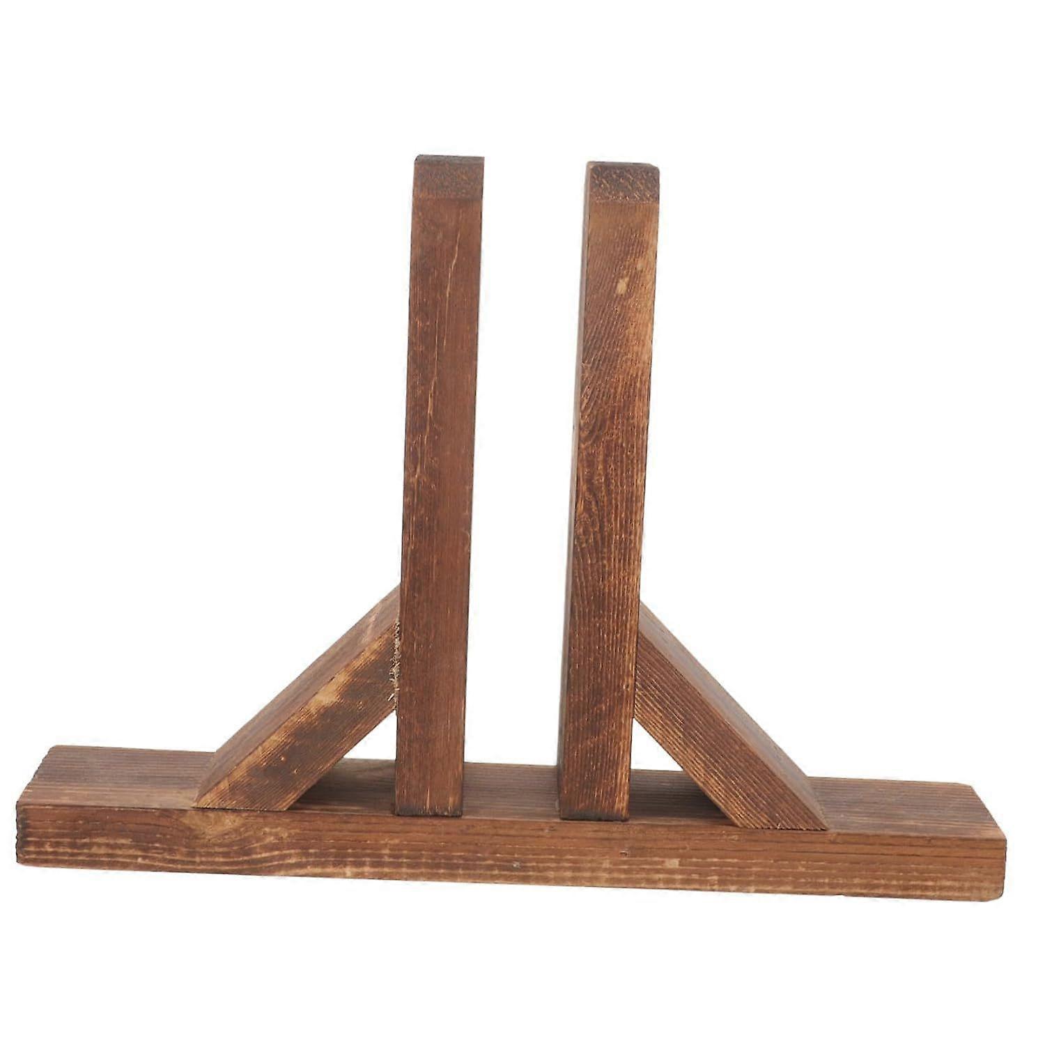 Room Divider Stand with Detachable Base, Stable Brown Support