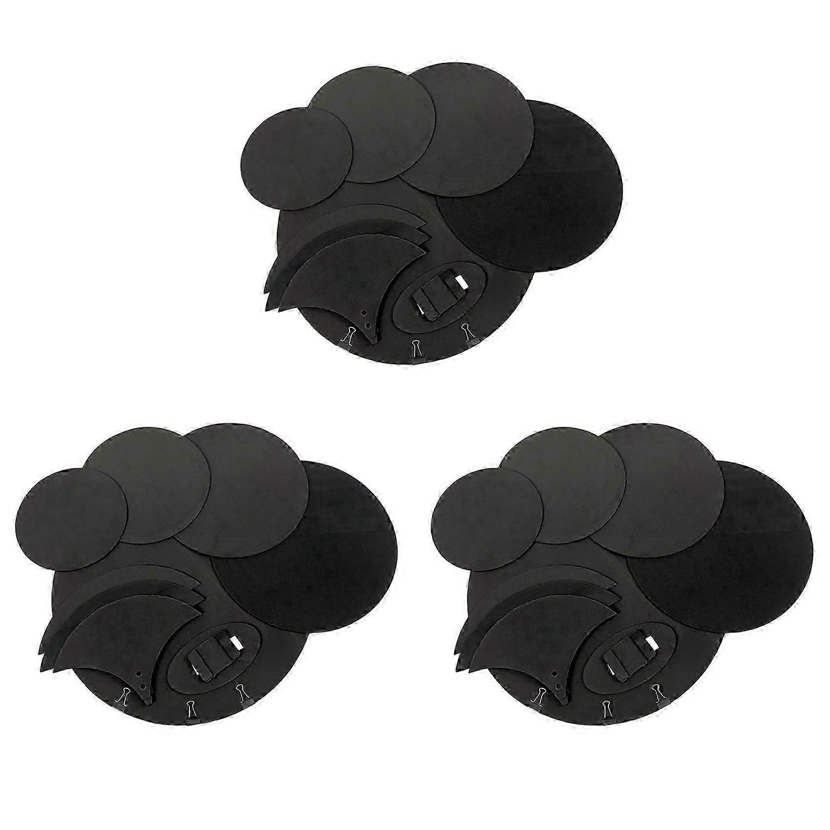 20Pcs EVA Drum Mute Pads With Clips