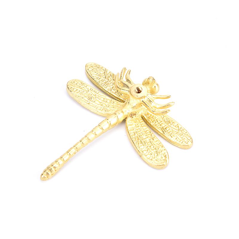 Brass Dragonfly Handle Simple Nordic Cabinet Gold Pure Copper Drawer Door Knob