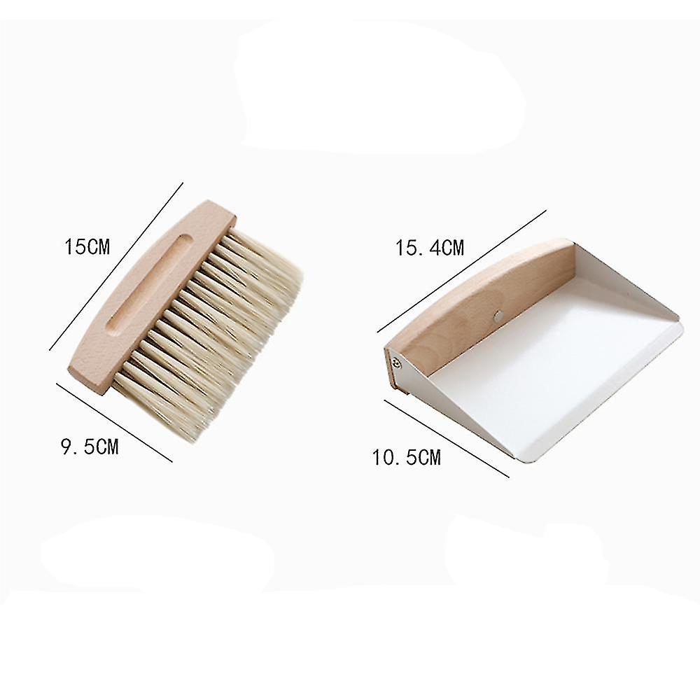 Table Brush Set Mini Magnetic Dustpan And Metal Brush Set Dining Table Crumb Sweeper, Small Dustpan And Table Brush