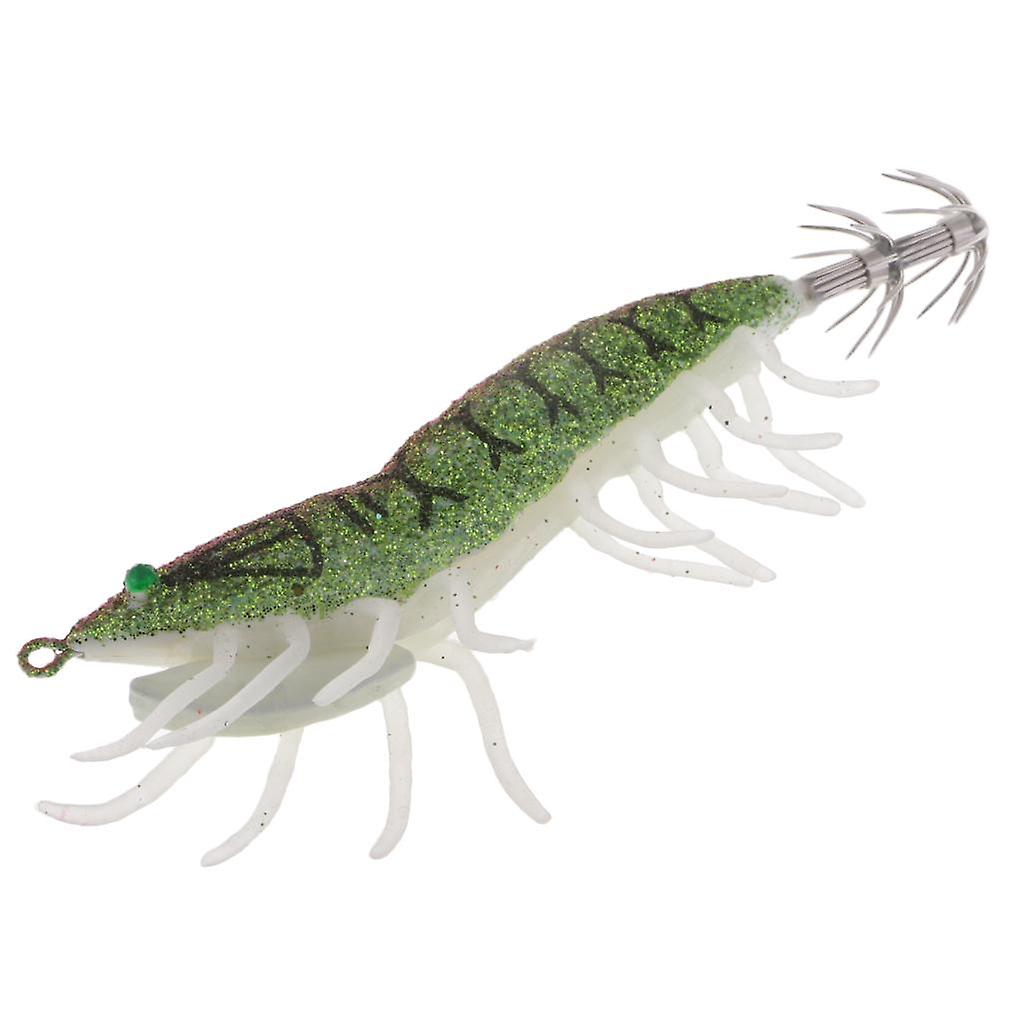 Squid Jig Hooks Shrimp Hard Artificial Fishing Octupus Lure Red and Green