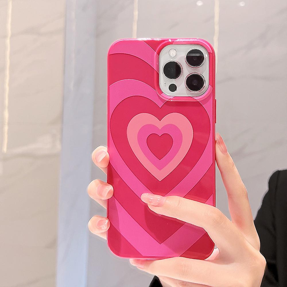 Pink Heart Phone Case Wildflower Iphone 13 Heart Phone Case