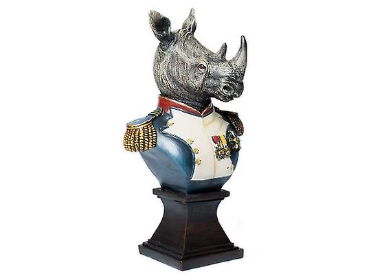 Horatio The Heroic Rhino Bust Figurine