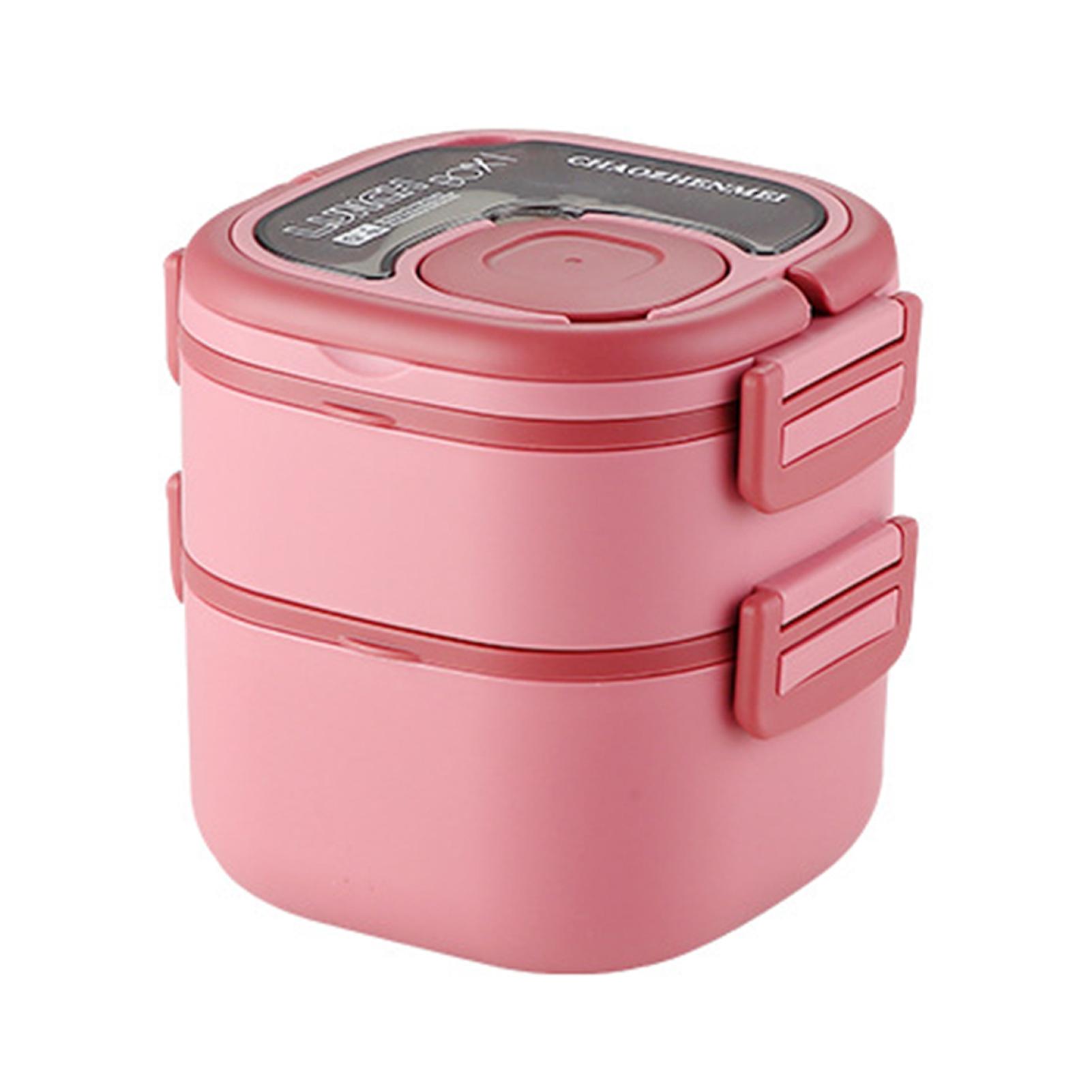Portable Lunch Box Containers Easy-to-clean Food Container With Cutlery For Protein Veggies Fruits Salads Biscuits