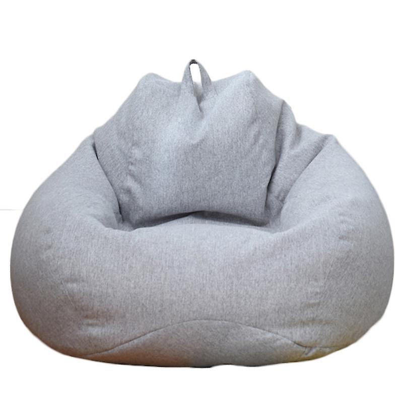 Solid Color Cloth Lazy Lounger Bean Bag Sack Chair Sofa Dust Cover Decoration