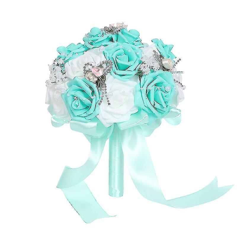 Wedding Romantic Bouquet Artificial Flower Rose Bouquet Bridal Wedding Bouquet Home Garden Party Wed
