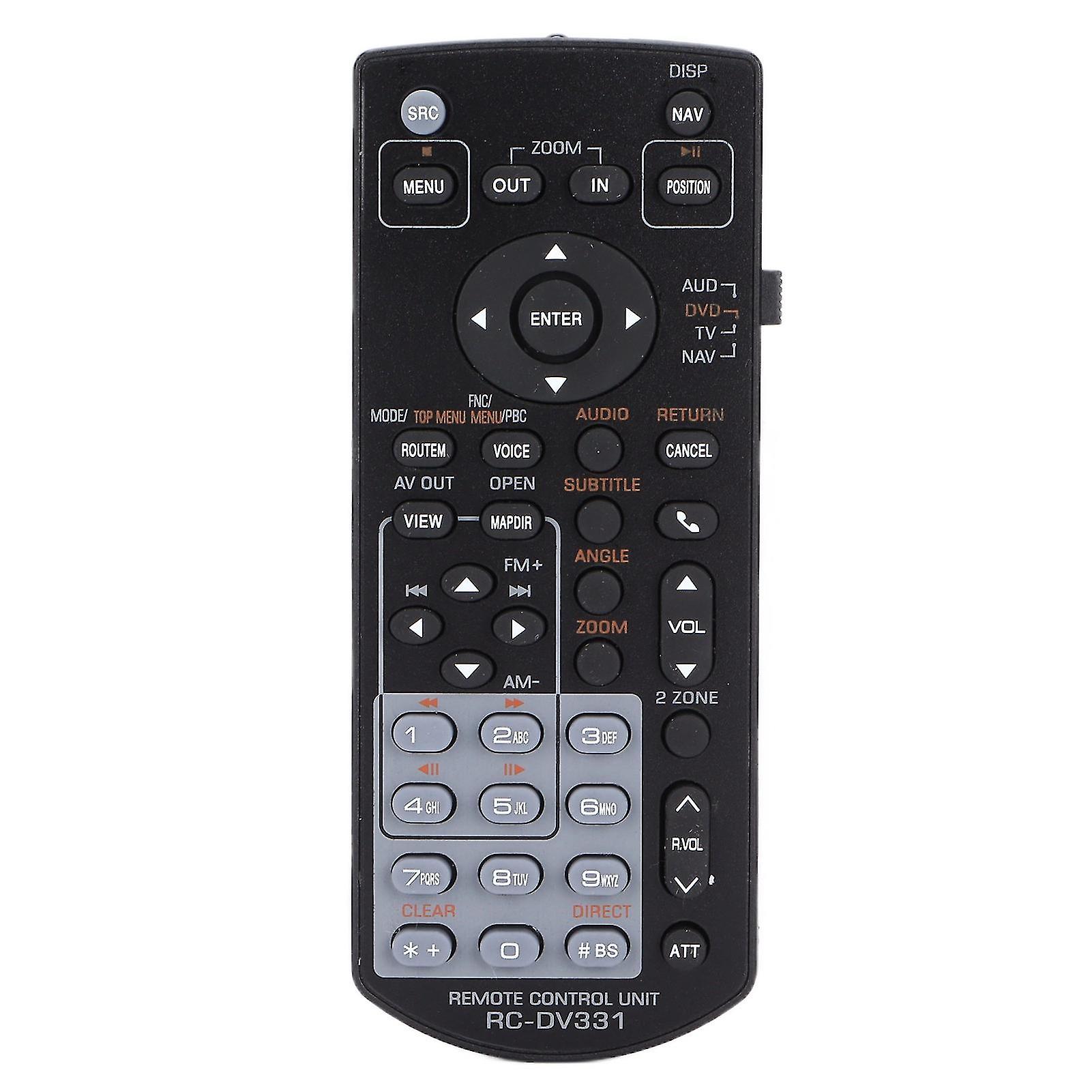 RCDV331 Remote Control: Easy Setup Replacement for Kenwood DNX6460BT DNX6020EX DDX616