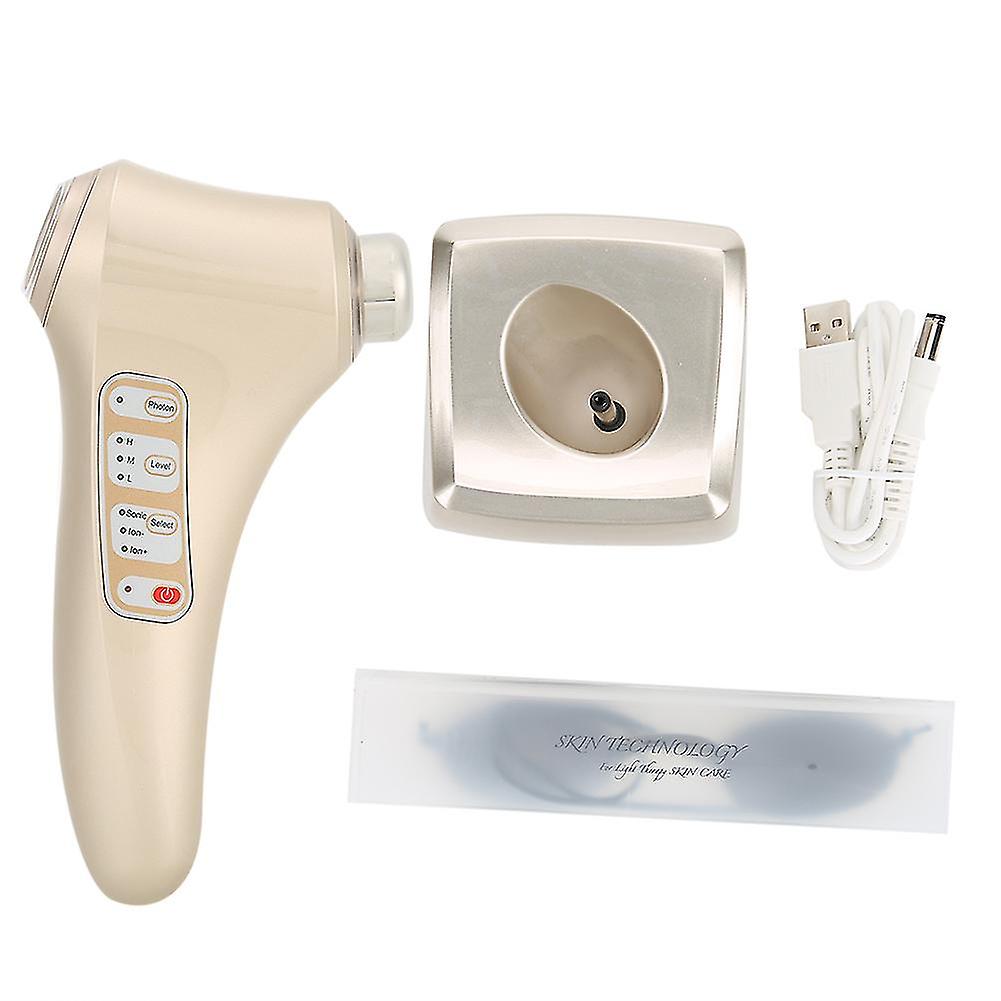 Double Head Ultrasonic Ion Antiacne Photon Face Skin Rejuvenation Machine Device