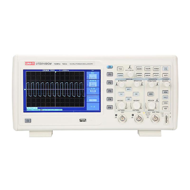 Dso 7" Tft Lcd Dual Channels Scopemeters W/ 16mpts & Usb Uni-t Utd2102cm 100mhz 1gs/s Digital Storage Oscilloscopes