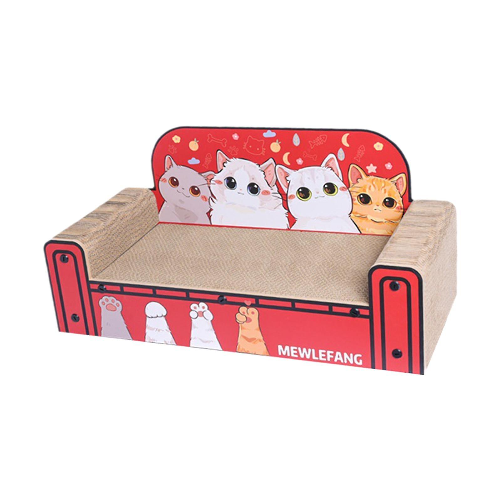 Cat Couch Corrugated Decoration Sleeping Bed Convenient Cat Scratching Board
