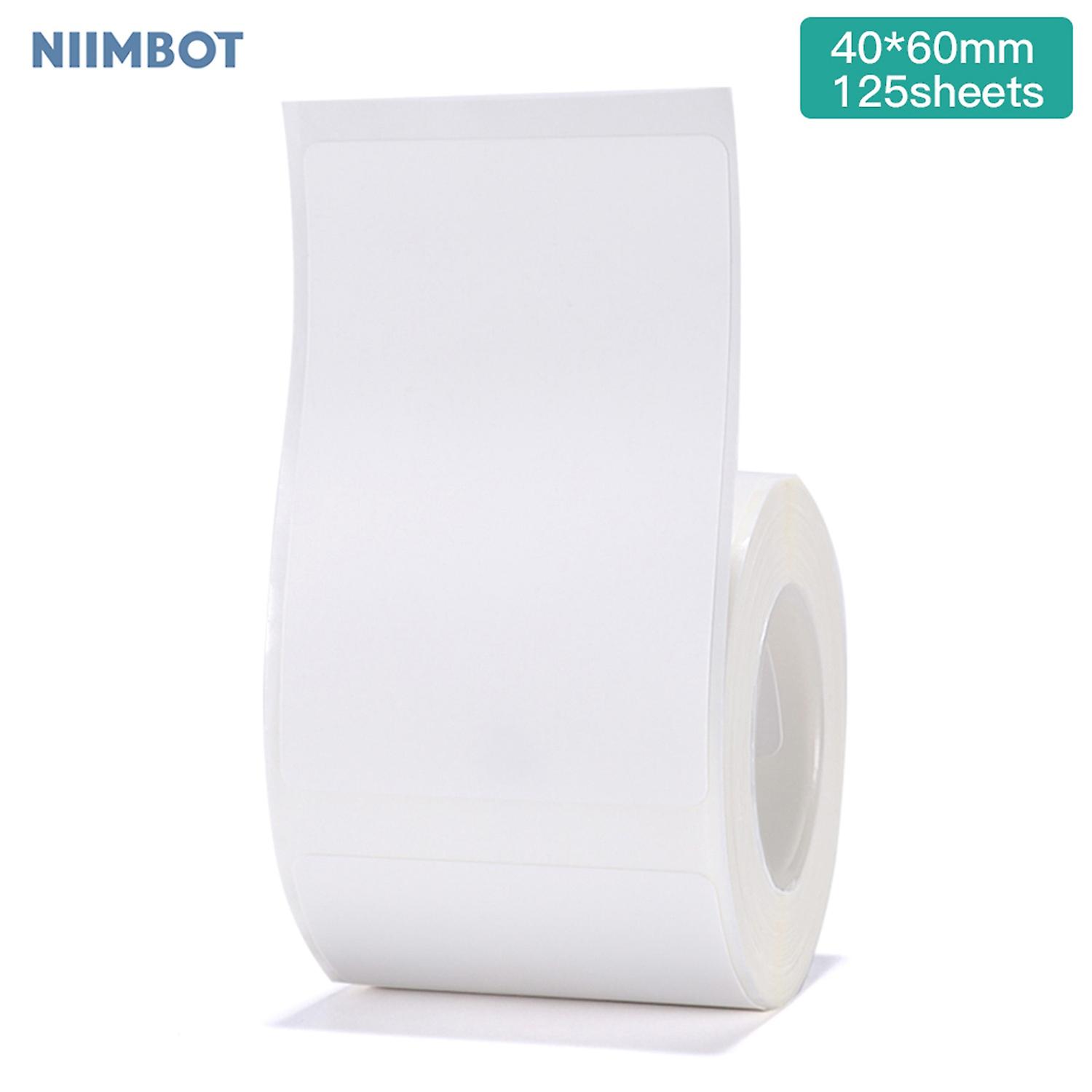 Niimbot White Blank Thermal Printing Paper Roll for B21 Label Printer Barcode Price Size Name Label