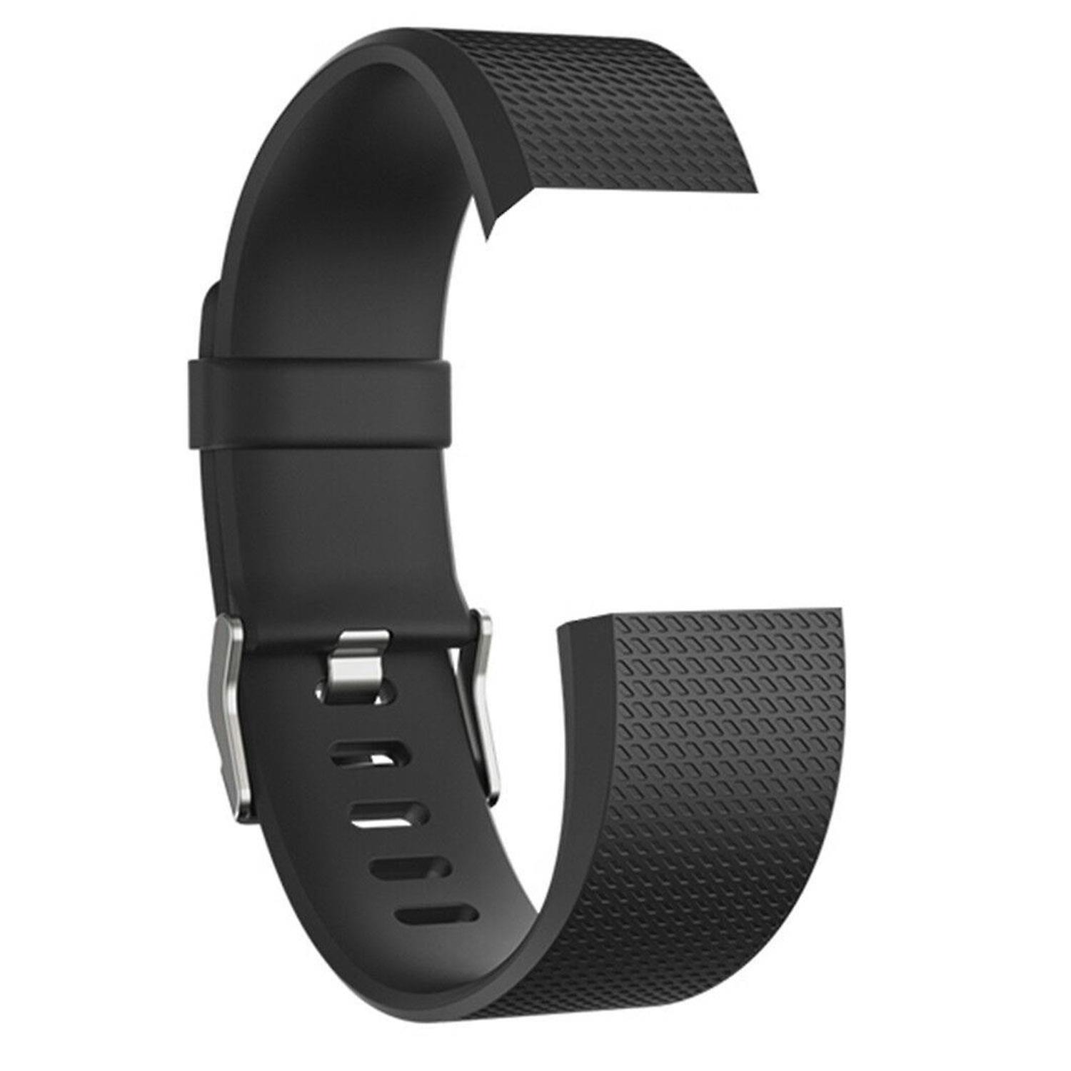 Aquarius Classic Replacement Strap Compatible Fitbit Charge-2 Black, Small