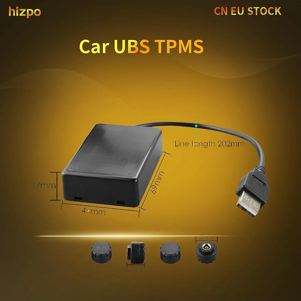 Hizpo Eu Car Usb Tpms (tire Pressure Monitoring System) For Android Multimedia Player Navigation Display Head Unit Autoradio