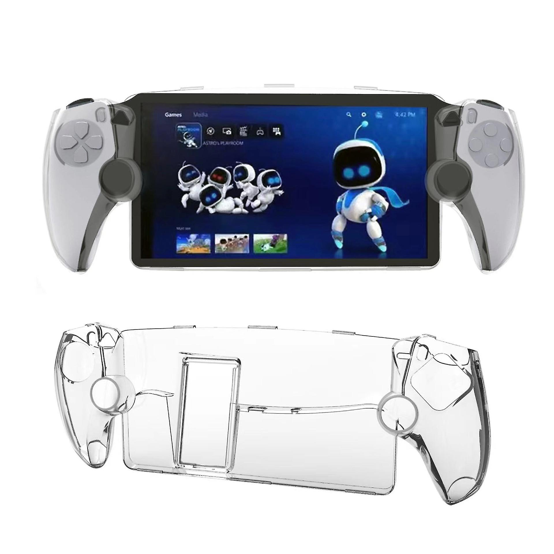 For PS Portal Controller Clear Case, Transparent Hard Case Compatible with Playstation Portal Remote Player Handheld Game Console