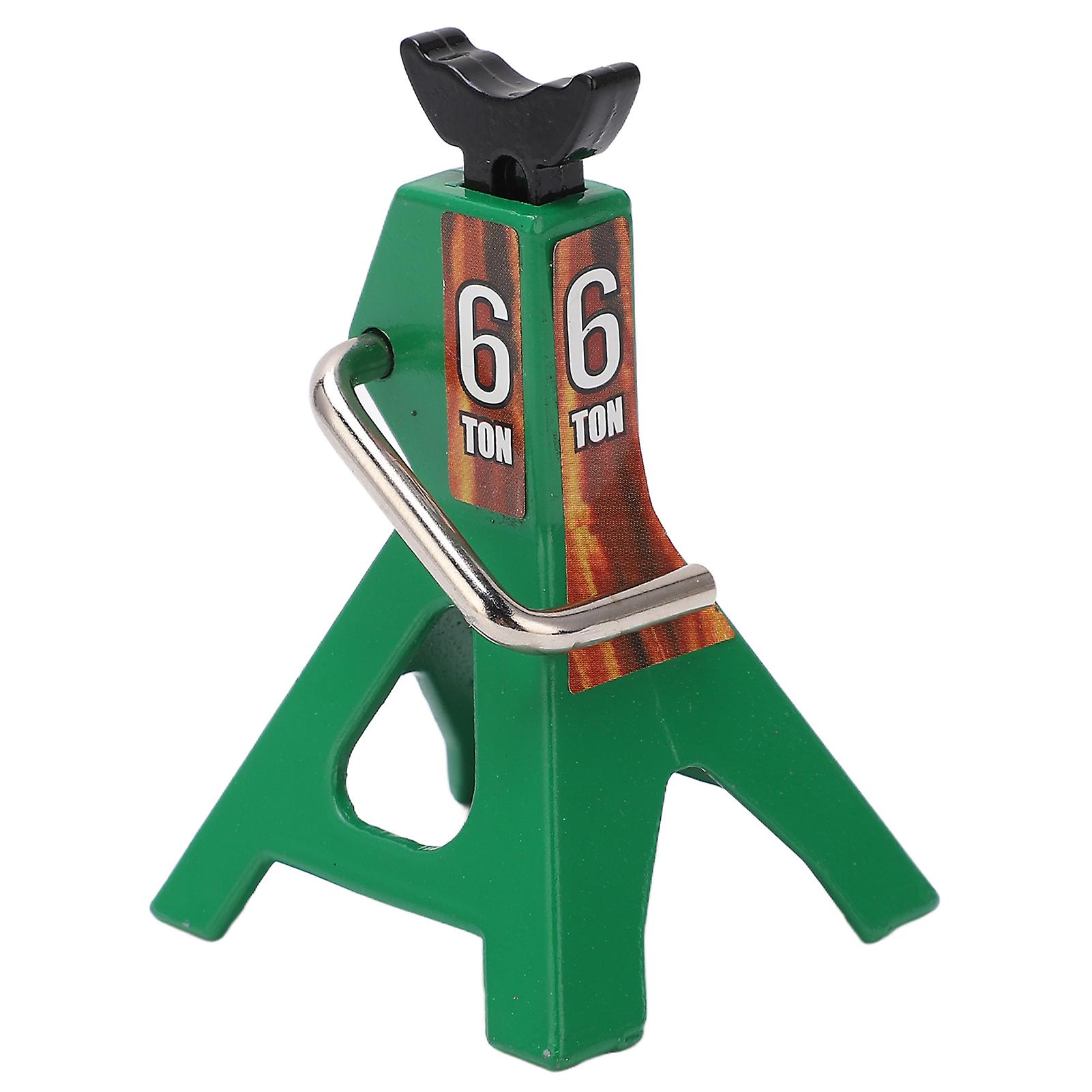RC Jack Stand Adjustable Height Simulation Decorative Accessory Mini Lifting Jack for SCX10 D90 1/10 RC Car Green